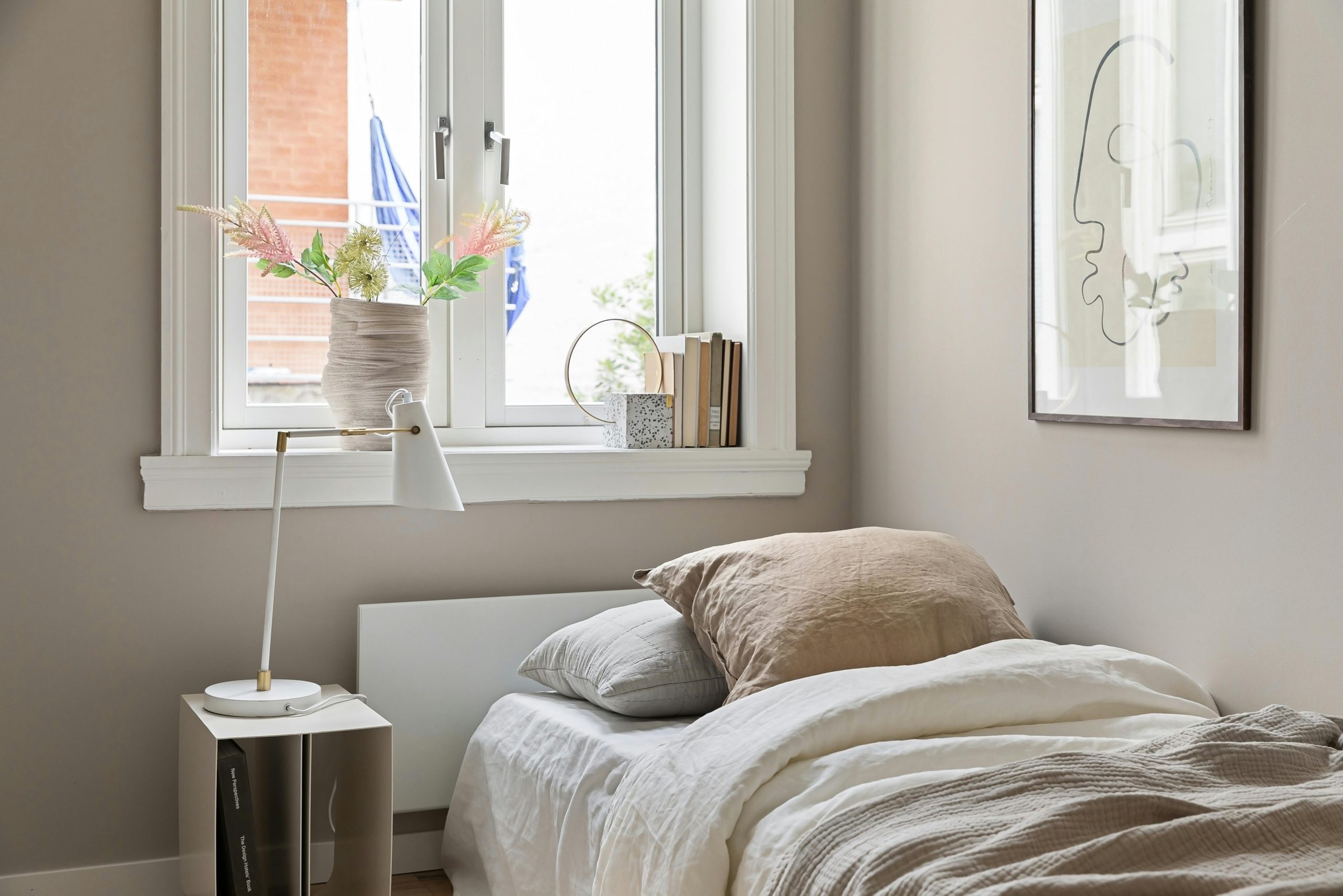 Interior of a Modern, Minimalist Bedroom